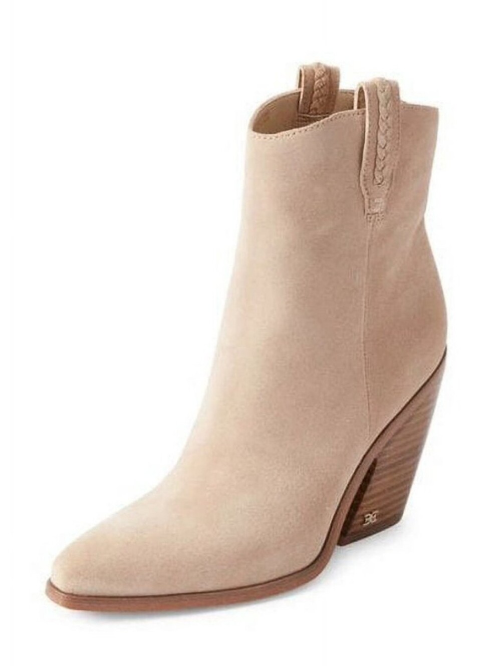 Sam Edelman Agnes Sesame Stacked Heel Pull On Ankle Western Boots Size 9 - Picture 2 of 12